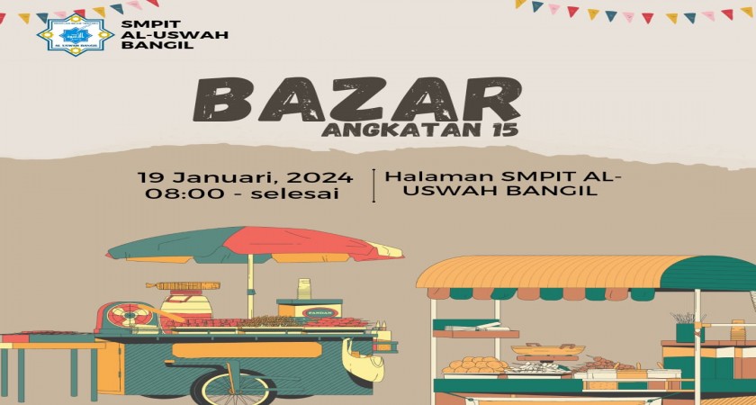 SMPIT Al Uswah Bangil mengimplementasikan Profil Pelajar Pancasila melalui kegiatan Bazar