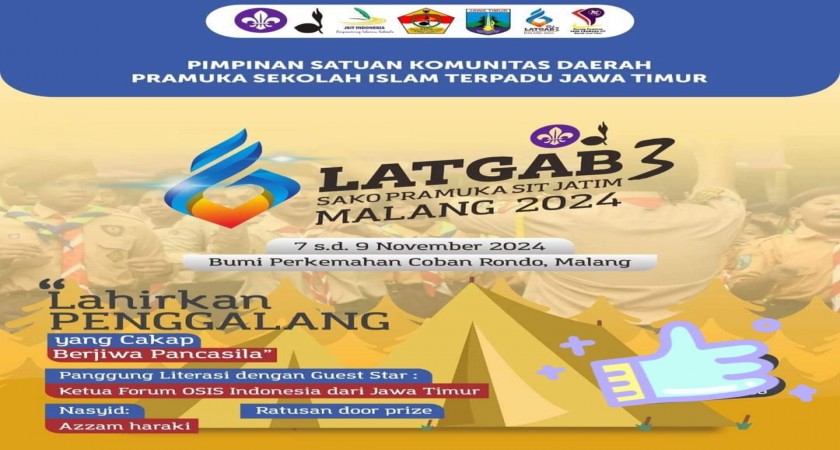 Sepuluh Penegak SMAIT Al Uswah Bangil Jadi Sangga Kerja dalam Latgab Pramuka SIT Jatim 2024